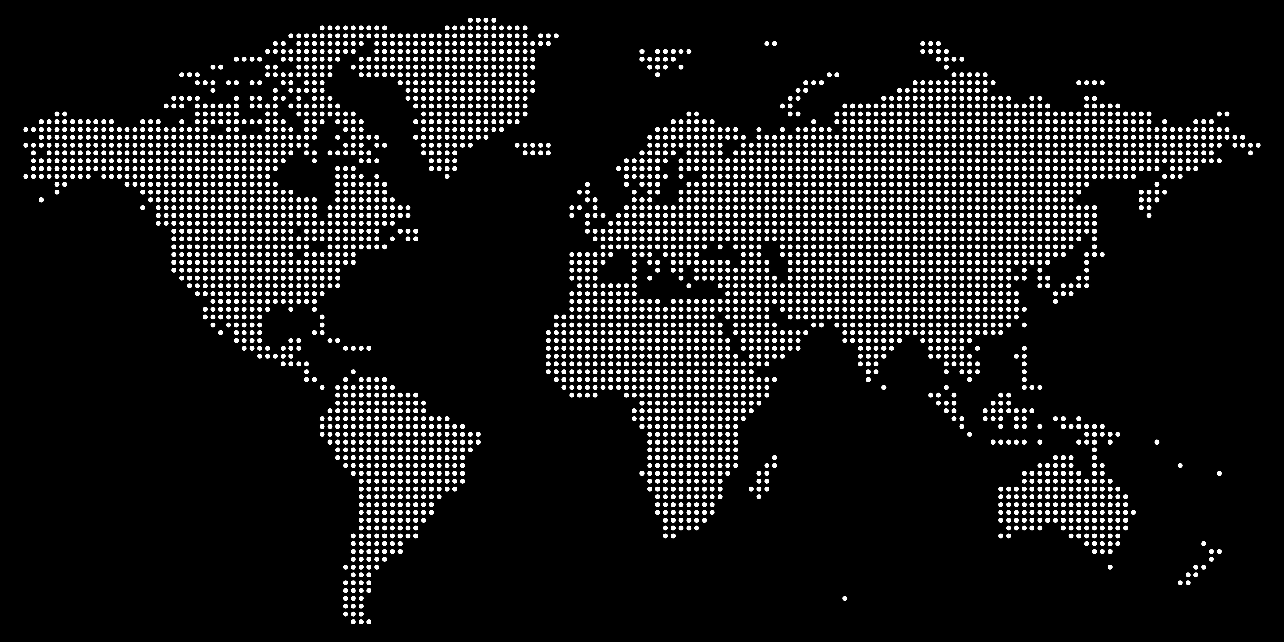 White_on_black_dotted_world_map_vector 1